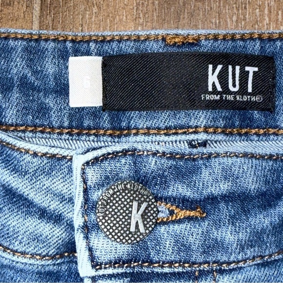 KUT from the Kloth Stevie Straight Leg Jeans Size 6 button fly high rise - Picture 4 of 11